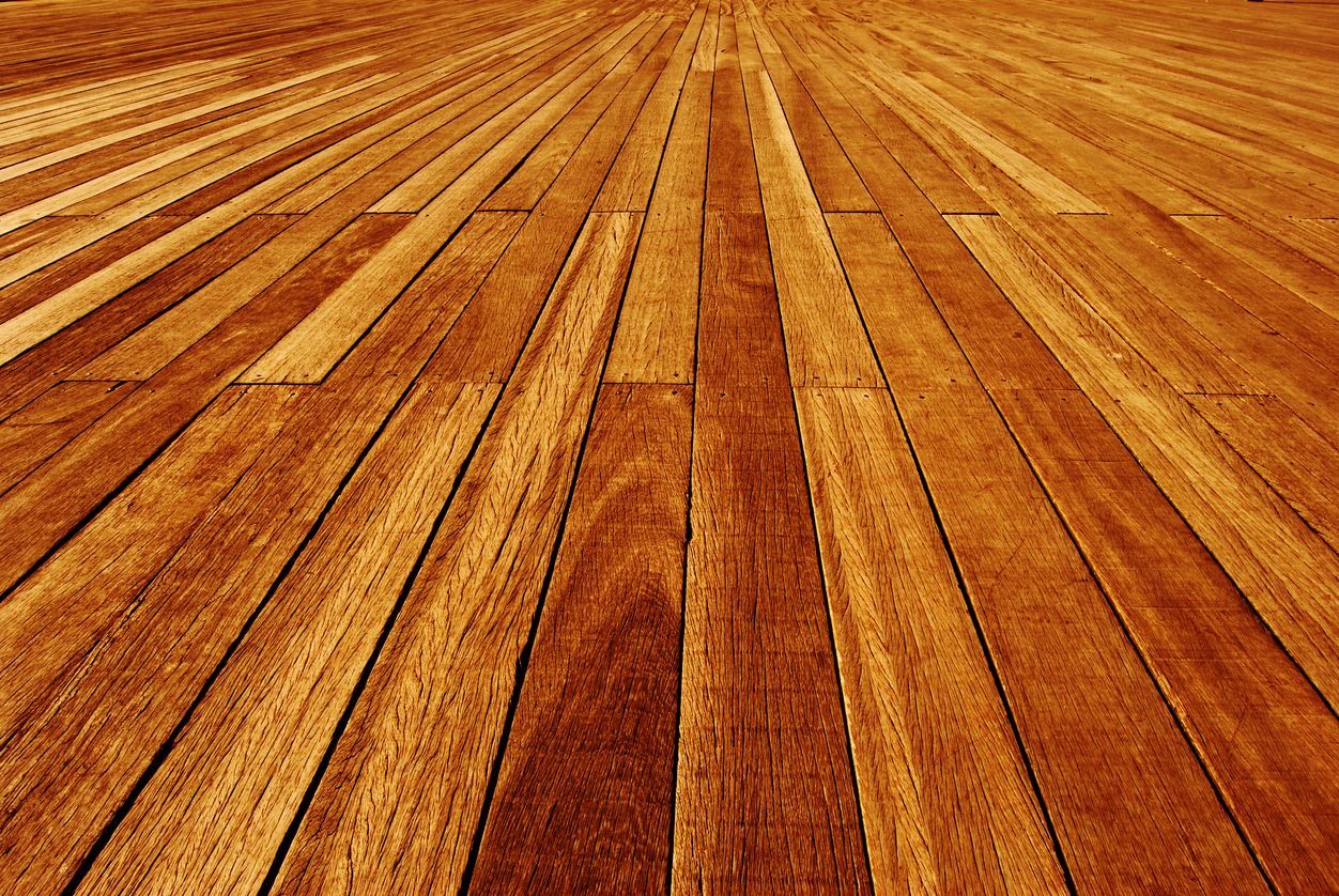 Hardwood floor showing signs of change.