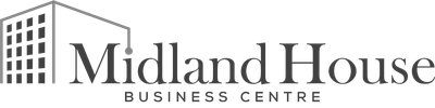 Logo for Midland House Business Centre, a building outline next to the words