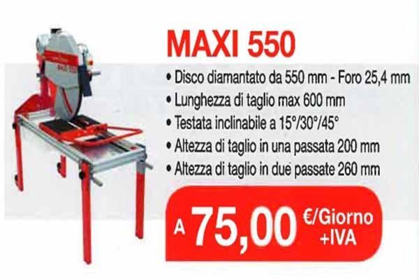 noleggio Maxi 550
