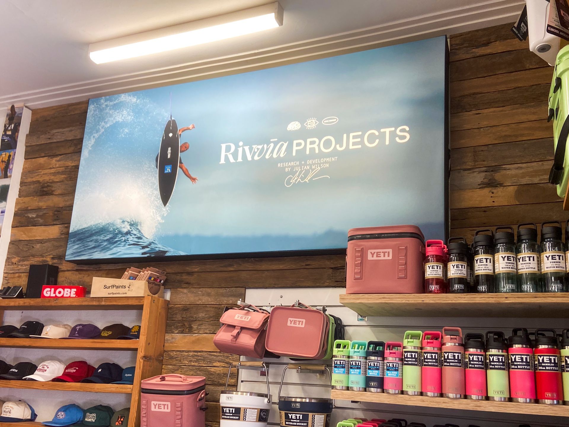 A store with a sign on the wall that says riva projects — Solis Signs in Toukley, NSW