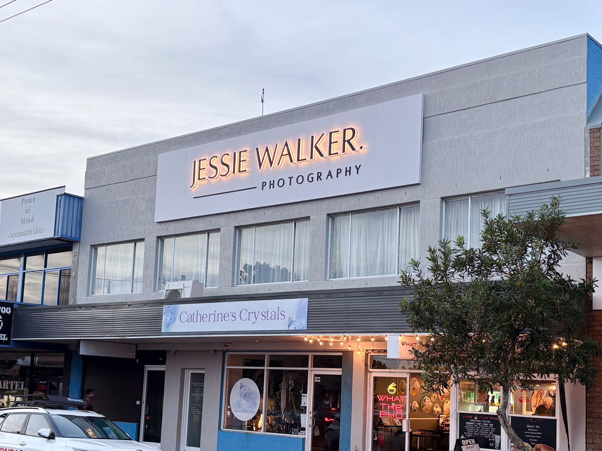 Shop front sign for Jessie Walker — Solis Signs in Toukley, NSW