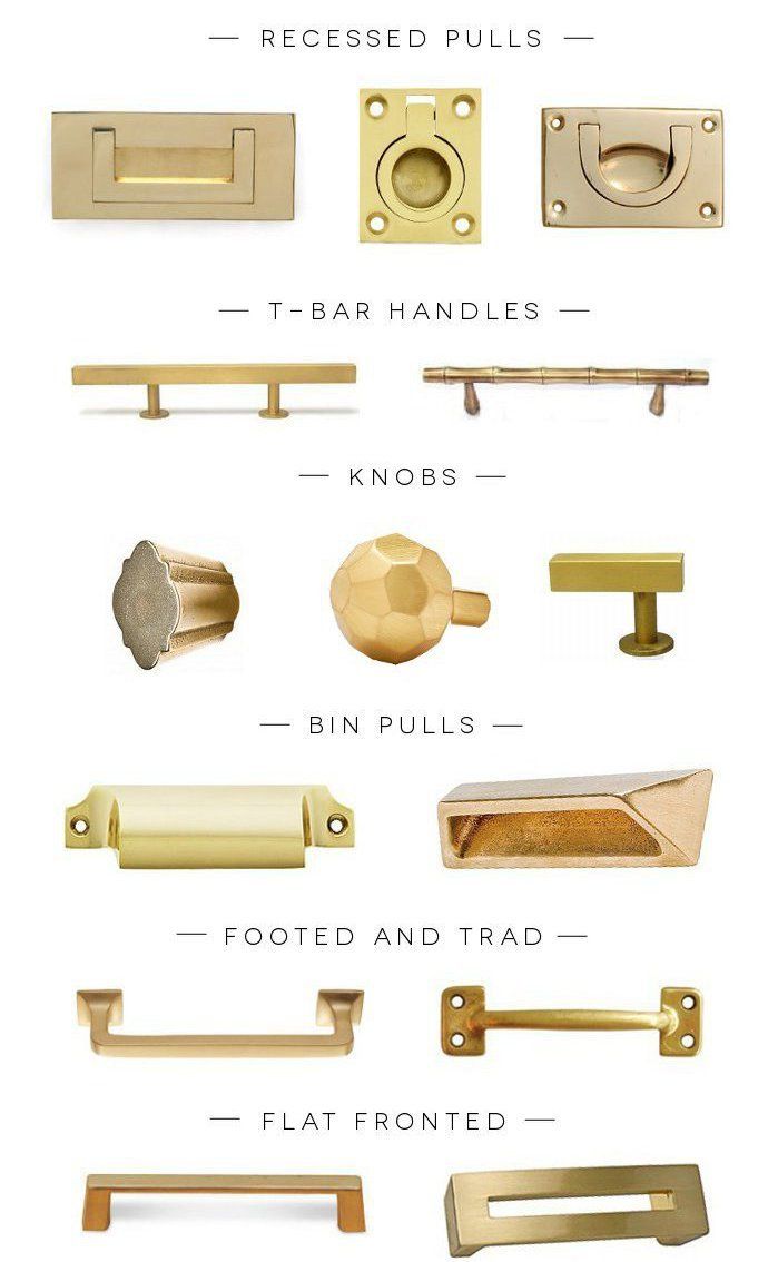 brass pulls and knobs hardware kitchen