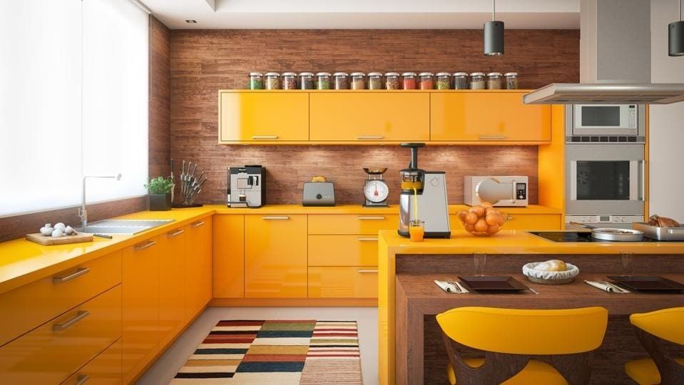 Colorful kitchen design trends