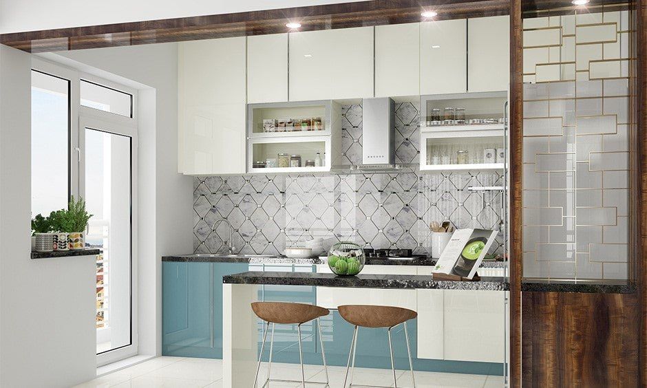 Glass doors for kitchen