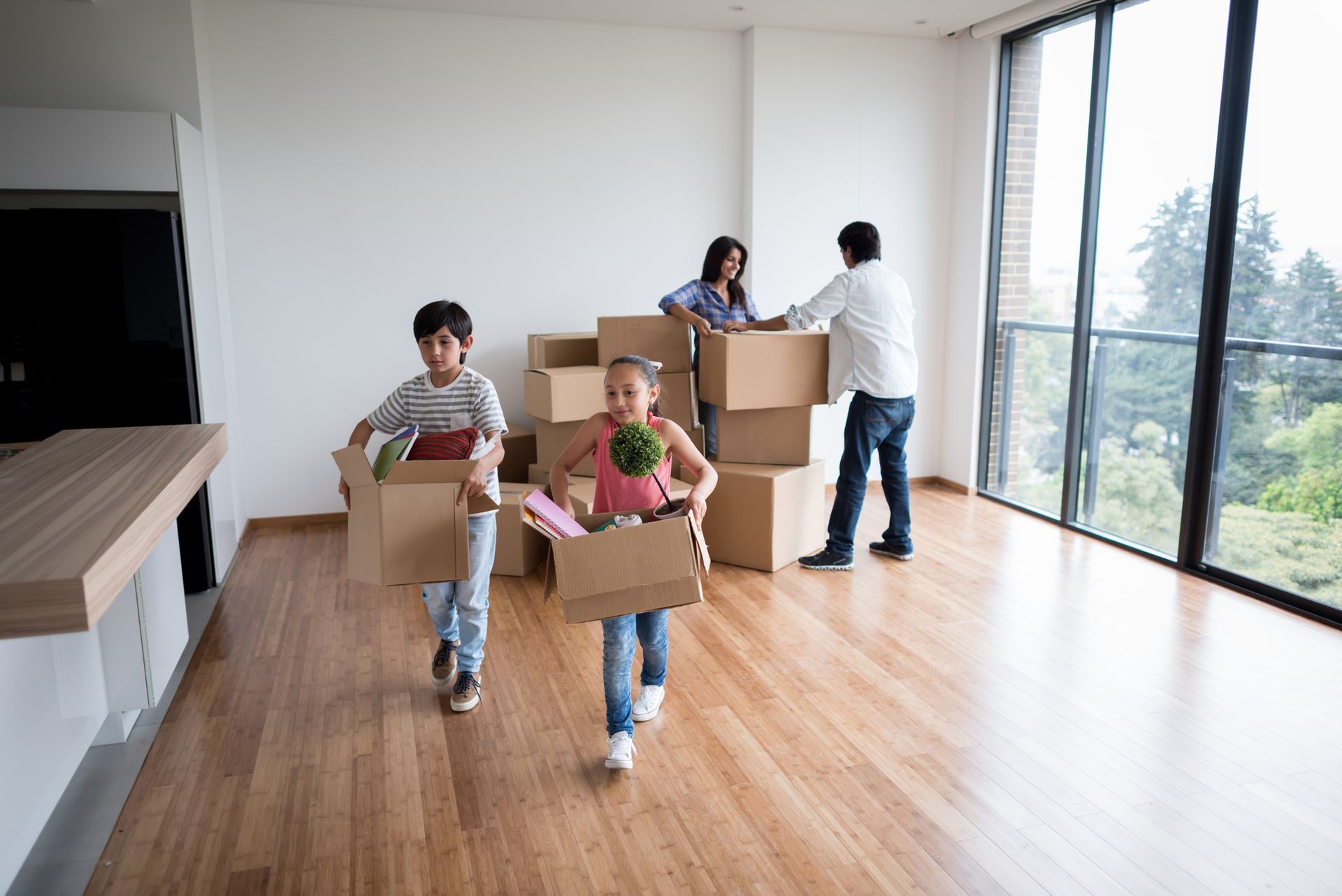 Happy Family Moving Home — San Antonio, TX — Frank's Moving CO