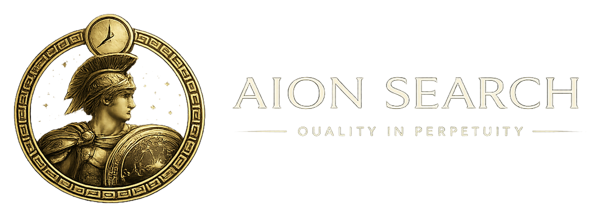Logo with a clock icon on the left,