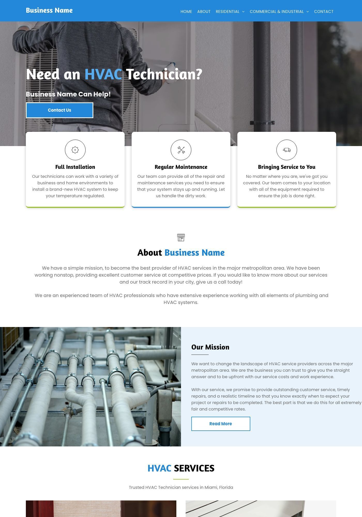 HVAC Website