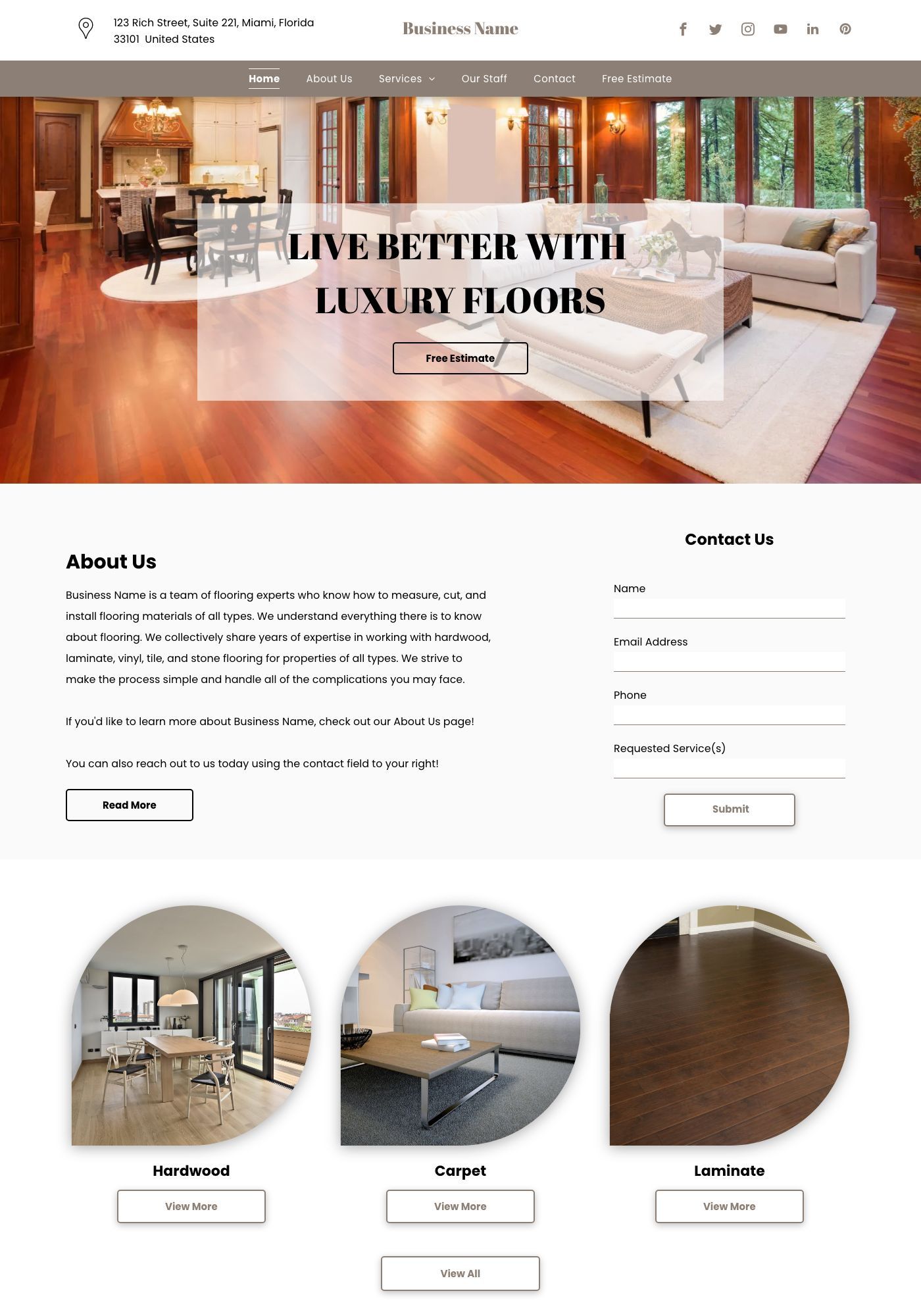 Luxury Floor Website