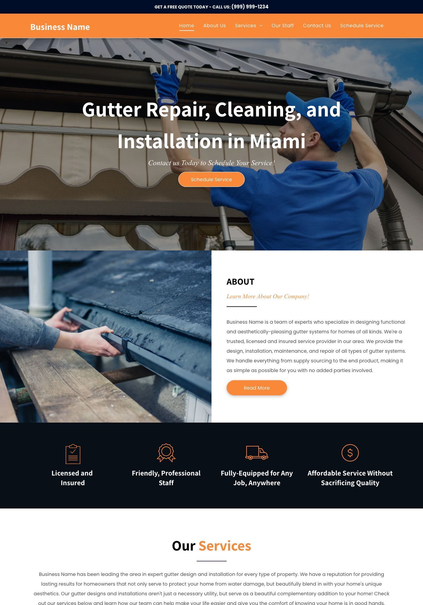Gutter Repair Website