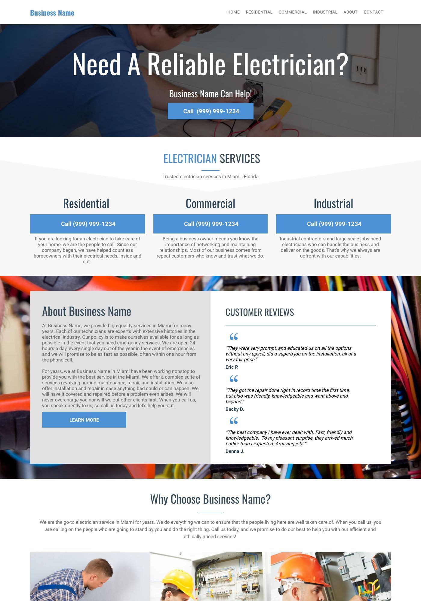 Electrician Website
