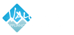 Logo of Valerfix Appliance, a blue diamond with white cursive text, Valerfix Appliance