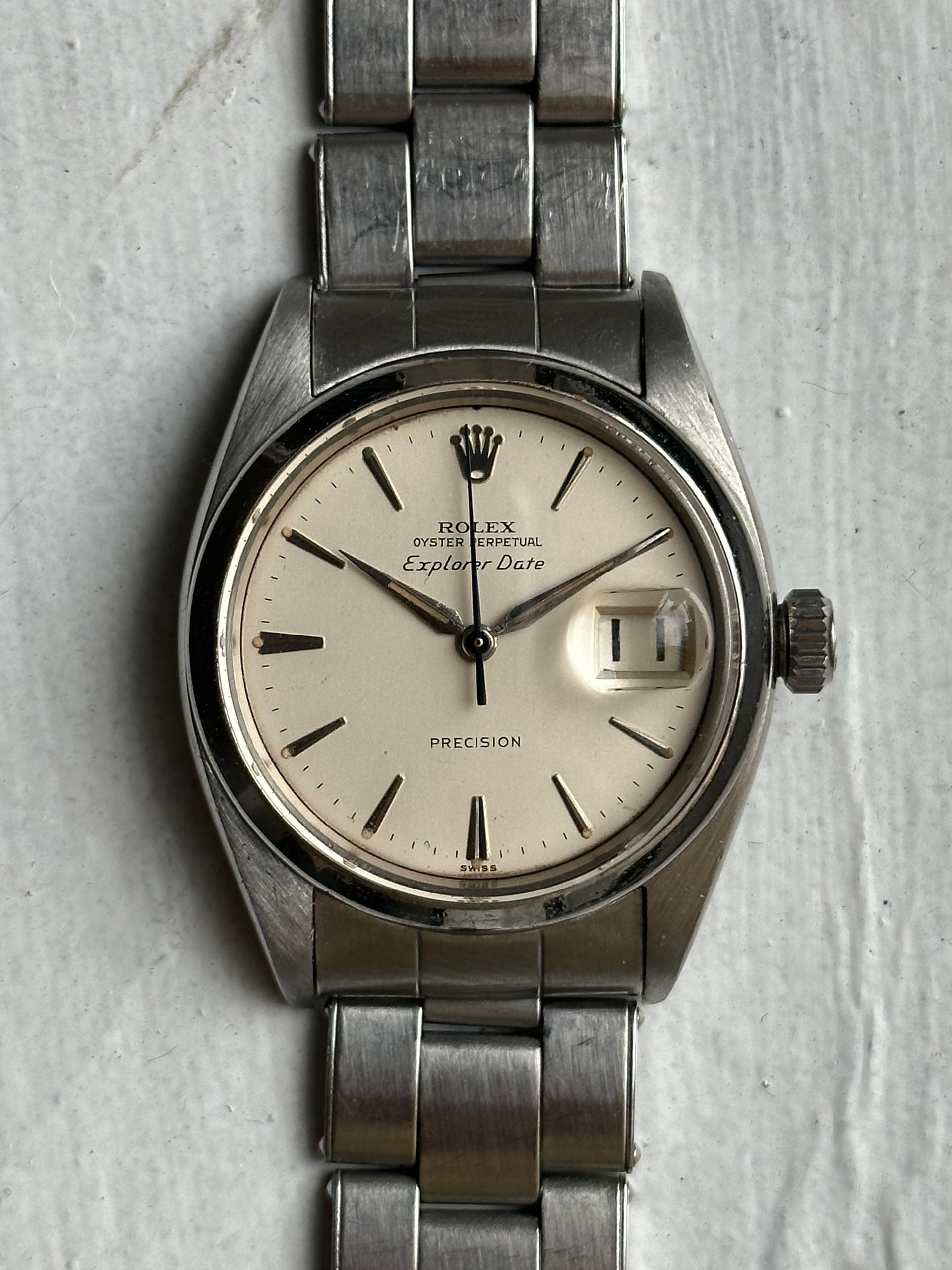 [Sold] Rolex, Stainless Steel Air-King Date Ref. 5700 