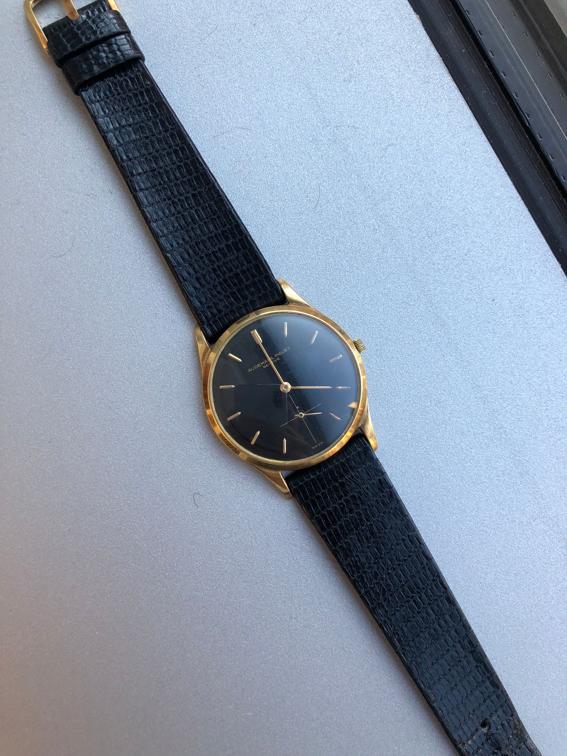 [Sold]Audemars Piguet, Uncommon Black Dial Calatrava Circa 1960