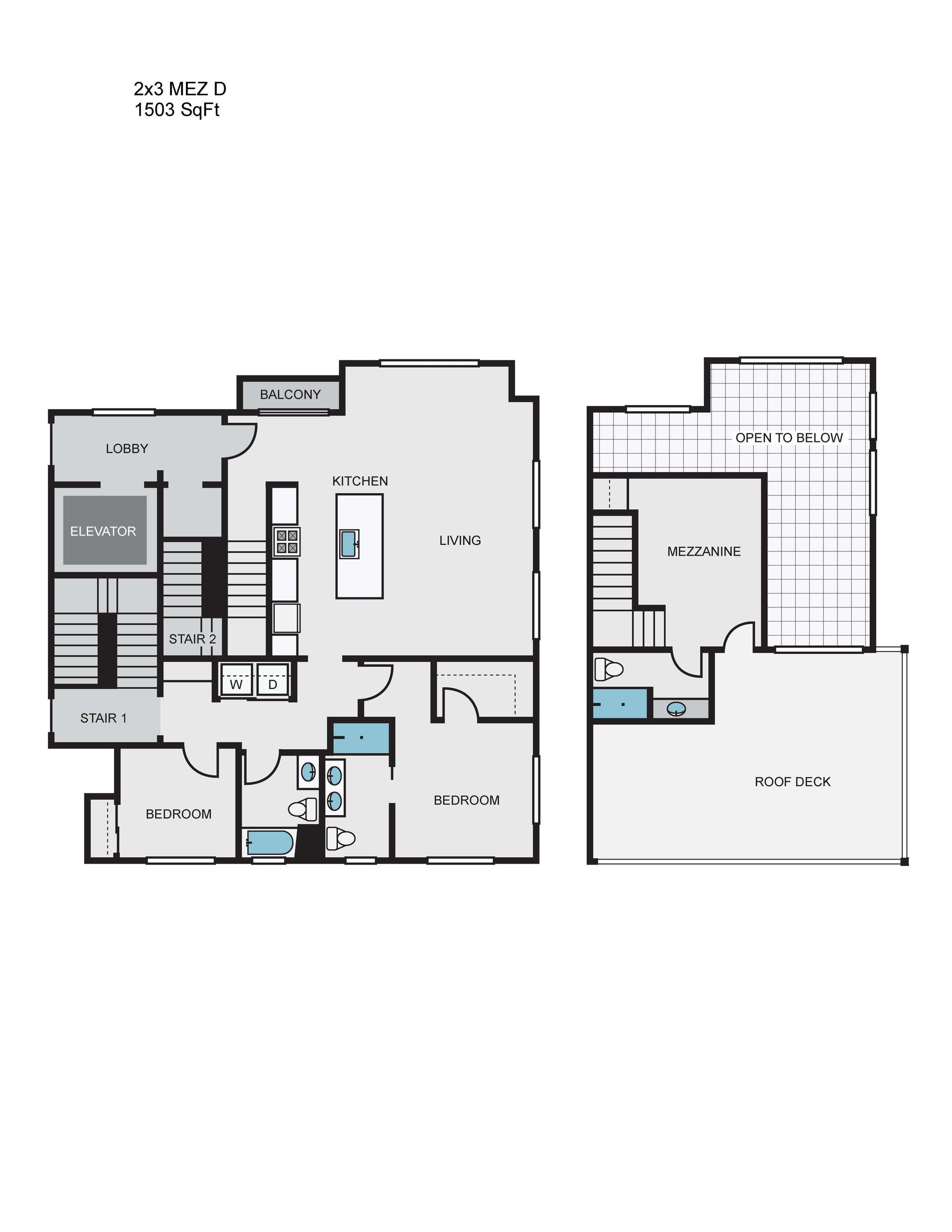 Penthouse 2 floor plan
