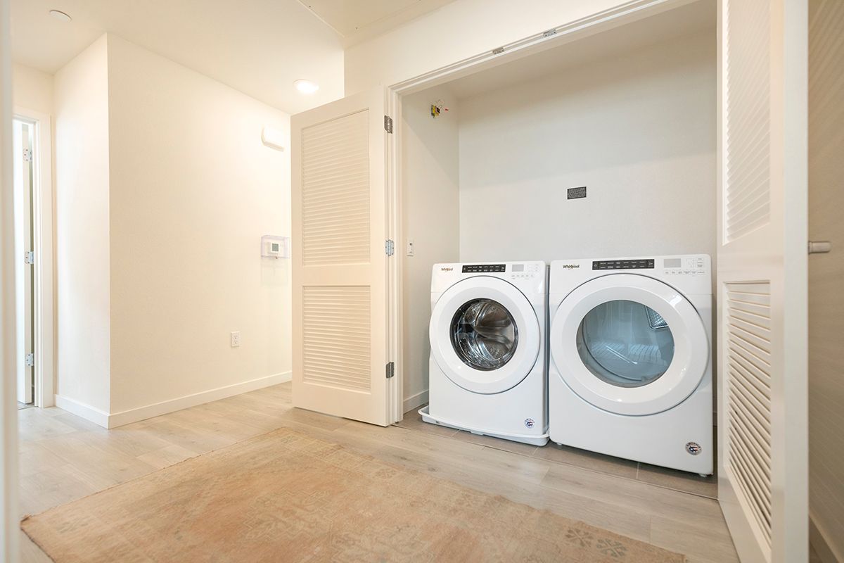 photo showing area for inhome washer and dryer
