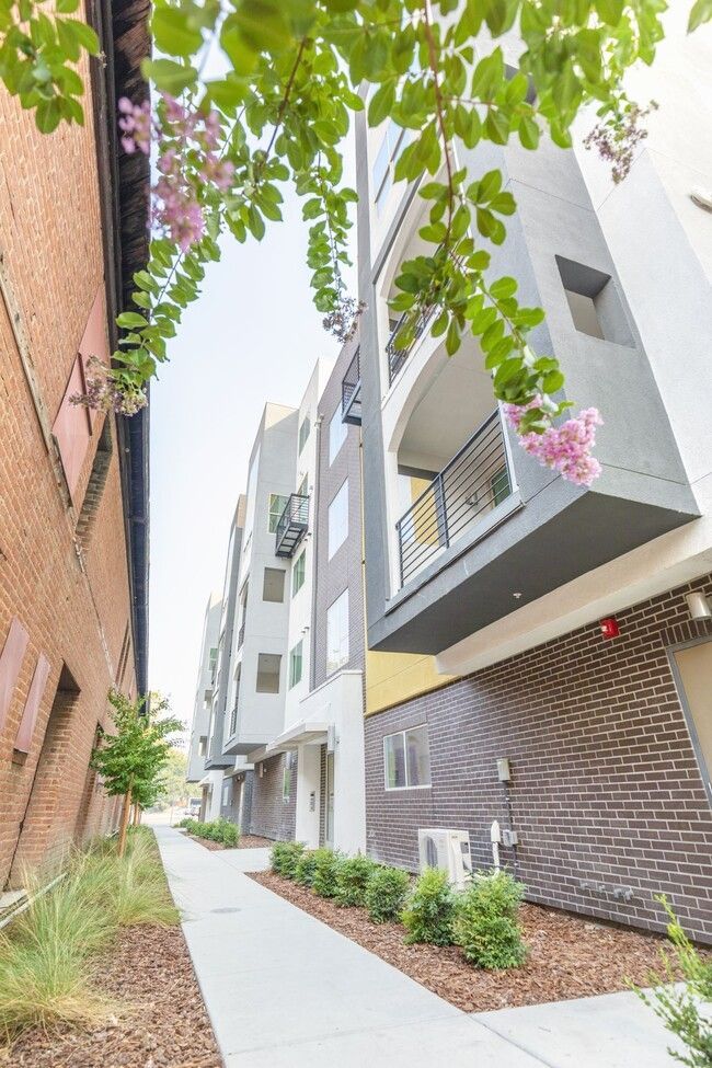 photo showing balconies and plants