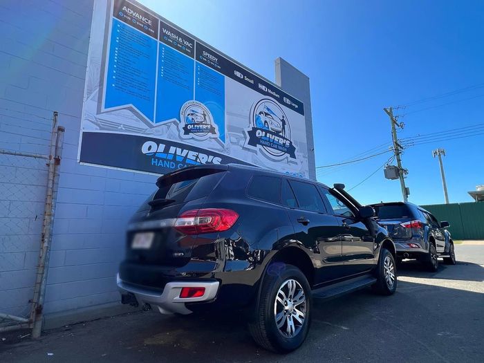 View Of Black Car — Professional Car Wash in Norville, QLD
