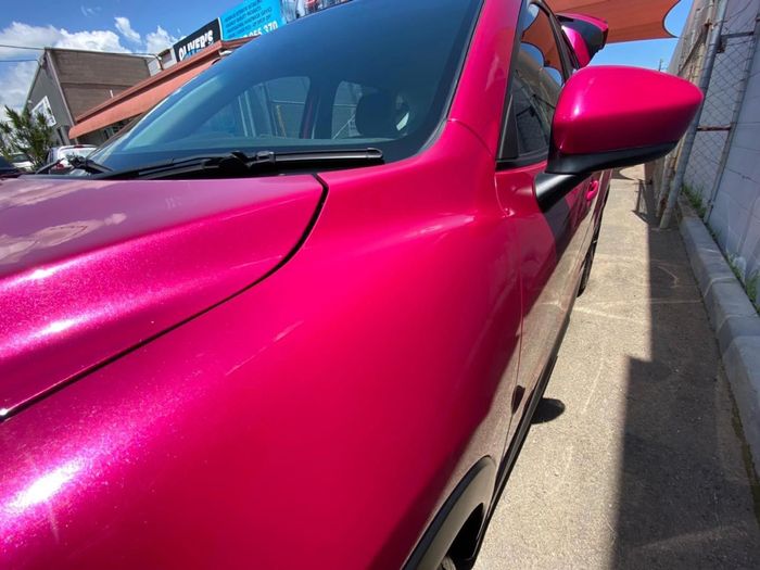 Pink Car in Lot — Professional Car Wash in Norville, QLD