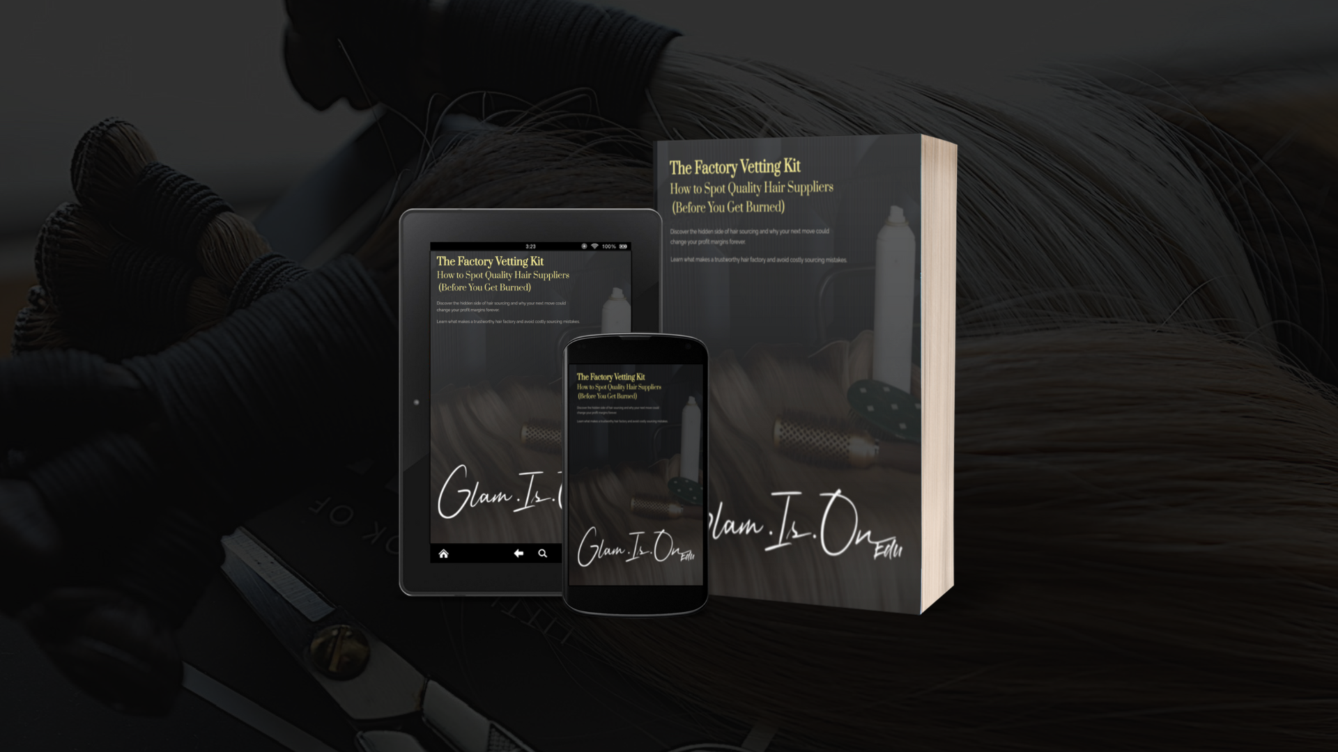 Book and digital devices, featuring book cover design.