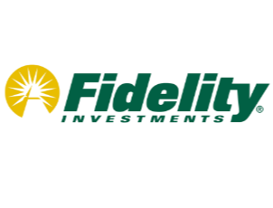 A green and yellow logo for fidelity investments
