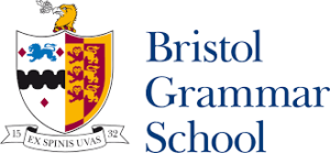 A logo for bristol grammar school with a coat of arms