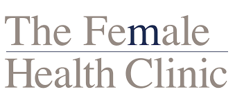 The logo for the female health clinic is on a white background.