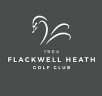 The logo for Flackwell Heath golf club has a swan on it