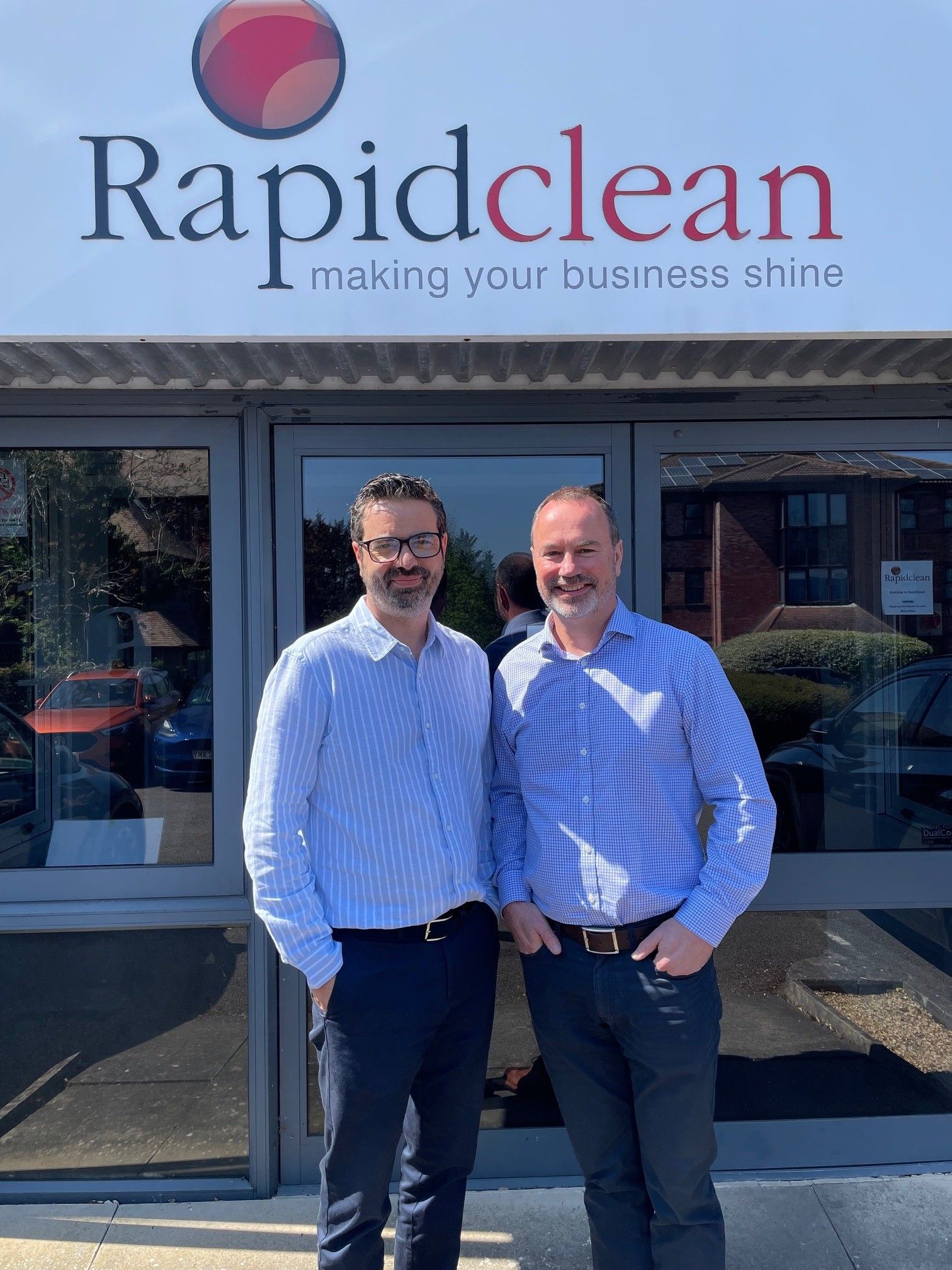 Paul Claxton and Jeff Whitton, co-founders of Rapid Clean 