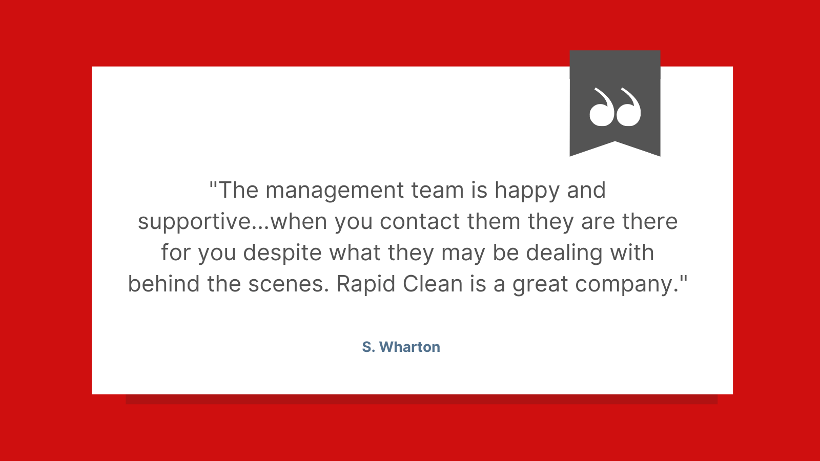 The management team is happy and supportive when you contact them they are there for you despite what they may be dealing with behind the scenes