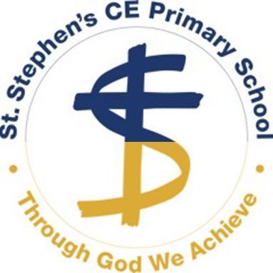 A logo for st. stephen 's ce primary school