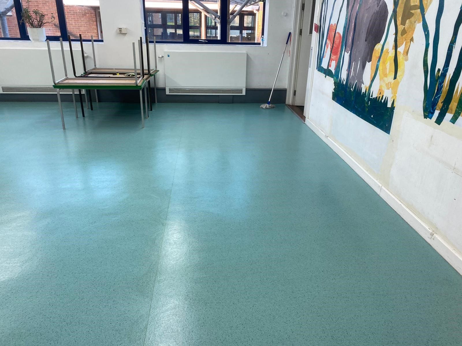 Wheatley Classroom Floor After cleaning