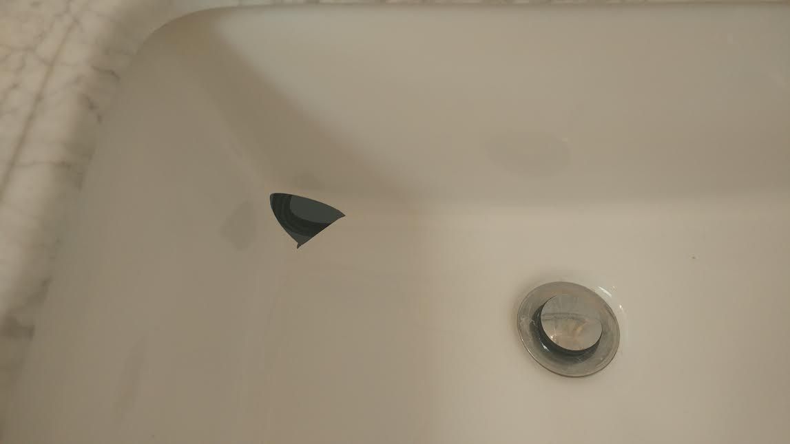 Before - Hole In Sink