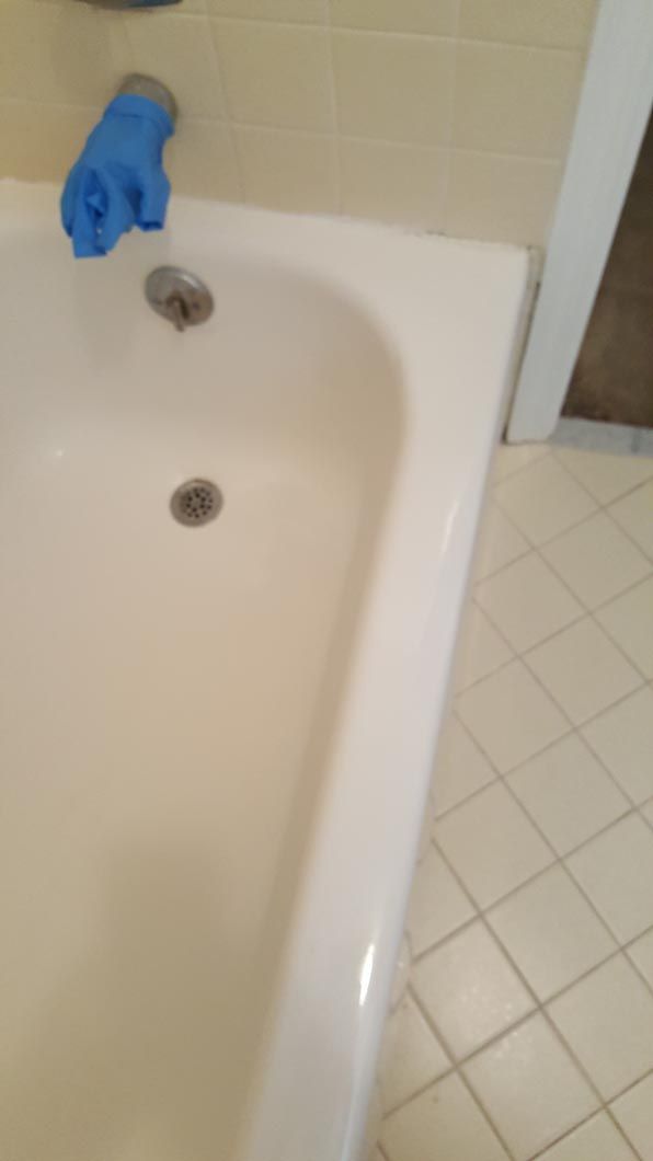 After - Refinished Bathtub