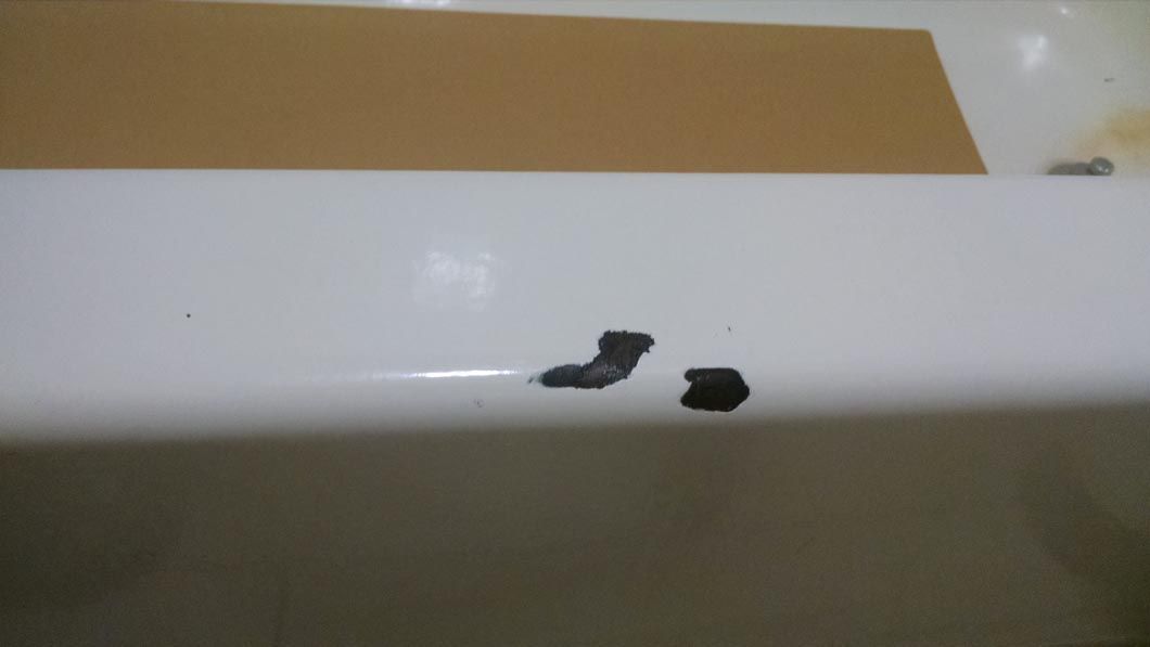 Before - Chipped Tub