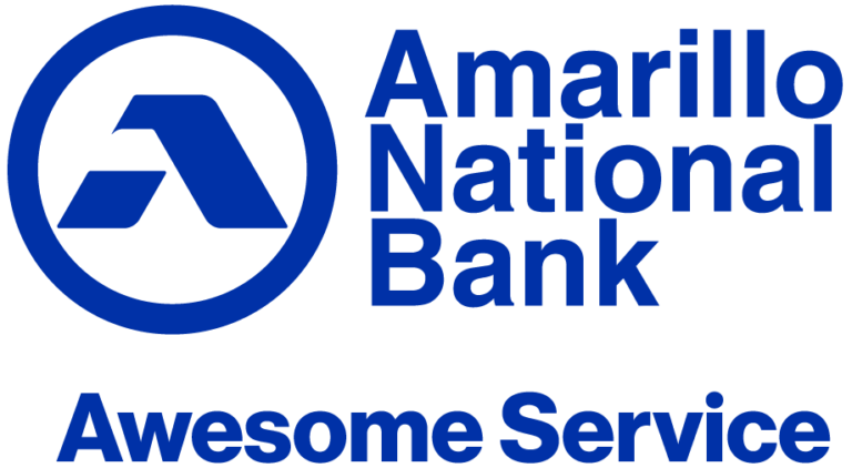 Amarillo National Bank logo: Blue circle and 