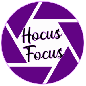 Purple camera aperture with 