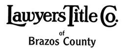Lawyers Title Co. of Brazos County logo in black text.