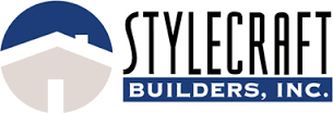 Logo of Stylecraft Builders, Inc. with a house icon inside a blue circle.