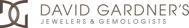 David Gardner's Jewelers & Gemologists logo with a stylized interlocking 