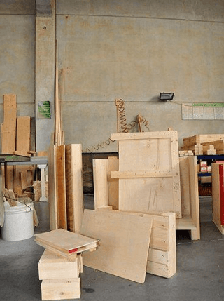 parti in fase di montaggio