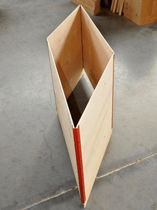 imballaggio in legno pieghevole