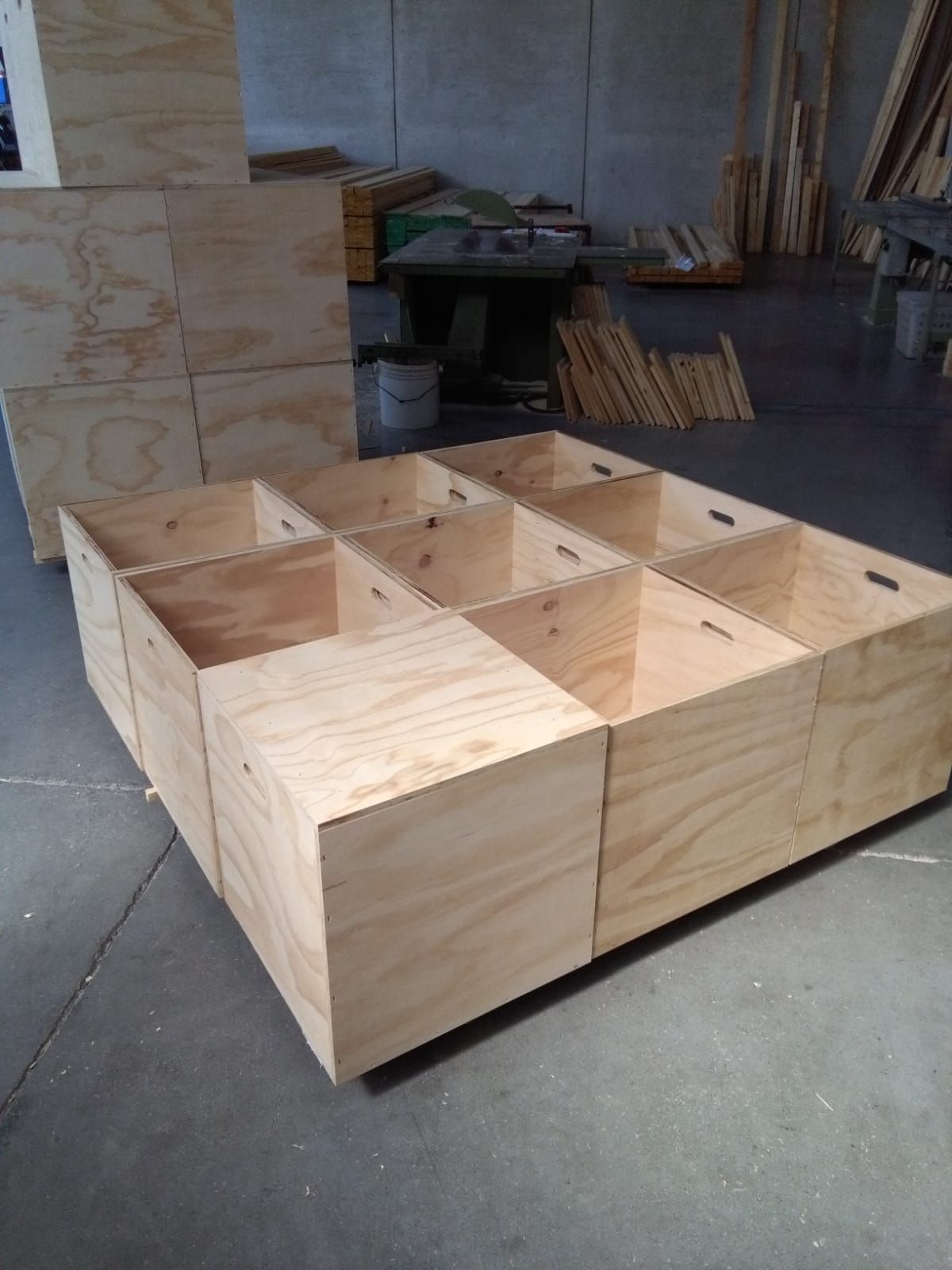 parte interna imballaggio in legno