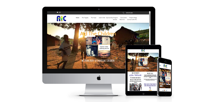 A computer monitor a tablet and a cell phone are shown on a white background.