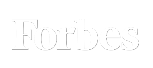 Forbes logo in light gray on a white background