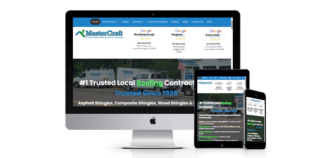 A computer , tablet , and cell phone are displaying a website.