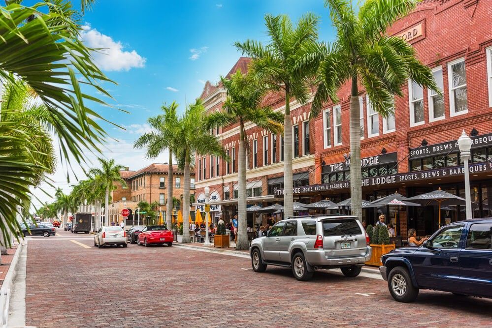 ft myers fl fort myers florida historic downtown beach