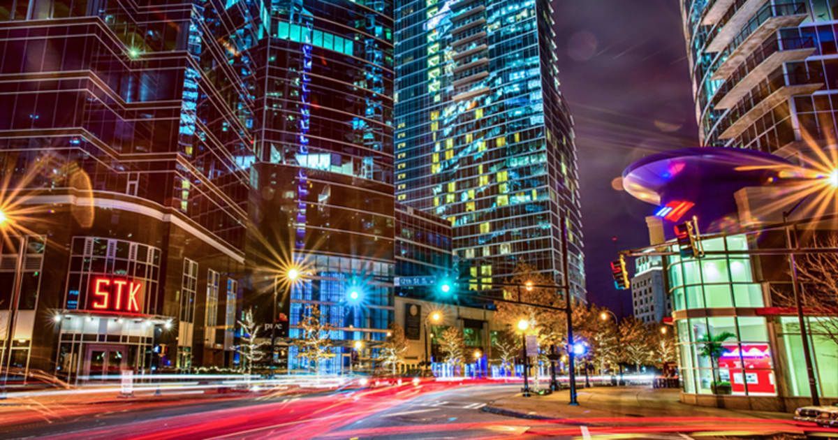 atl ga, atlanta georgia. photo of night life in Atlanta, ga