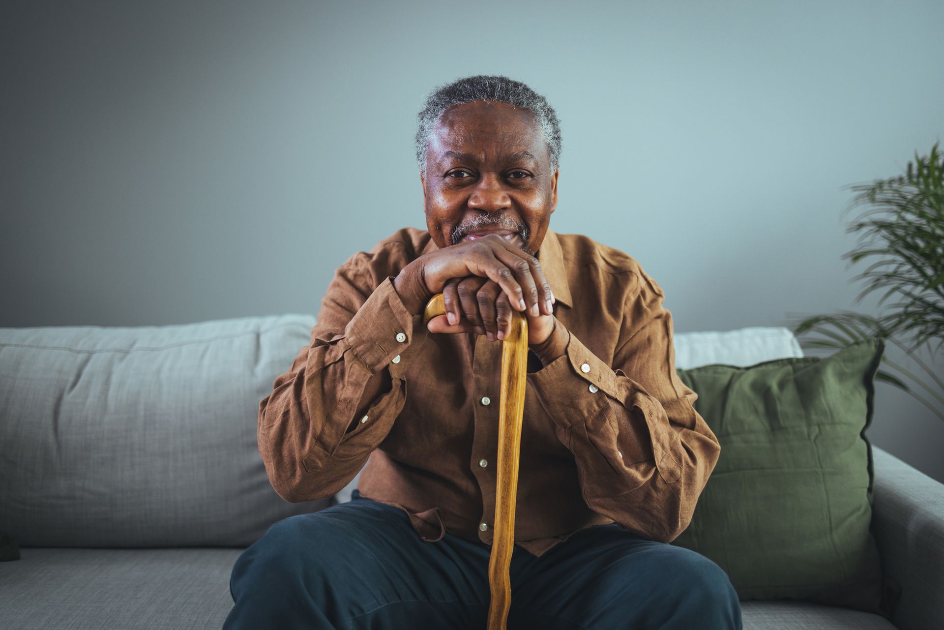 Portrait of senior man enjoying retirement in his apartment. Portrait of senior man enjoying retirement in his apartment.