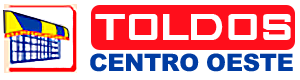 Uma placa que diz toldos centro oeste