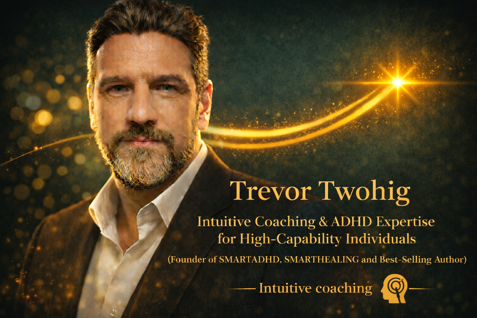 Man with brown hair and beard, wearing a light green sweater, smiling.